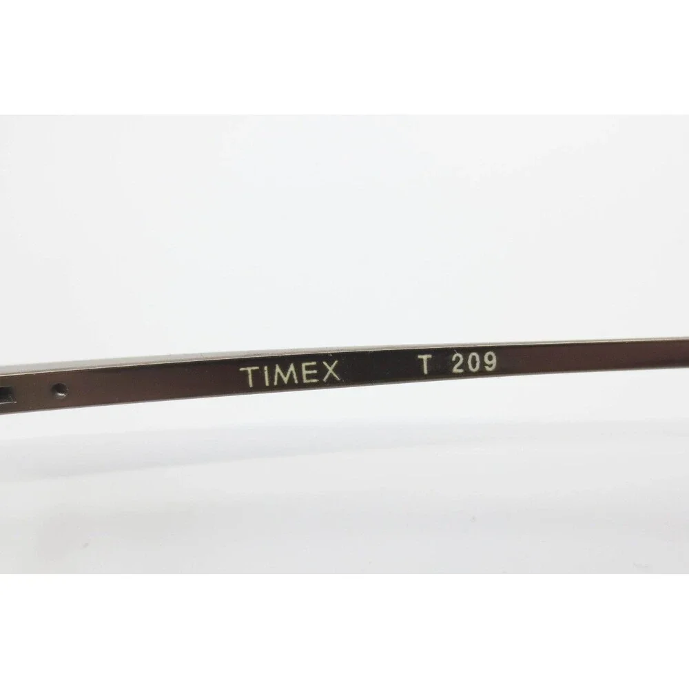 Timex T 209 Bronze Oval Semi Rimless Eyeglasses Frames 53-19-145 BR Tortoise